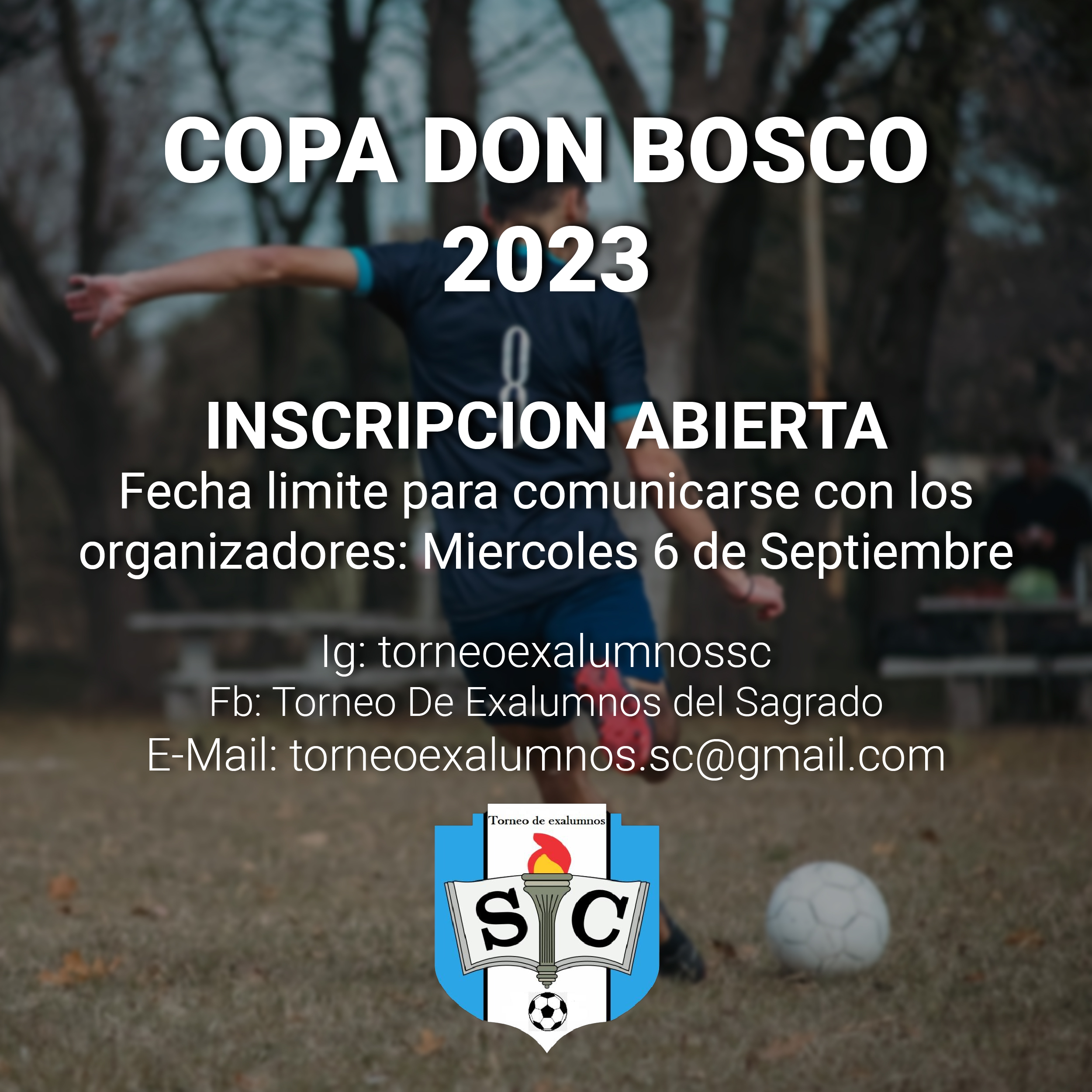 Inscripción a la Copa Don Bosco 2023